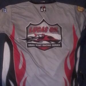 Lucas drag boat racing shirt